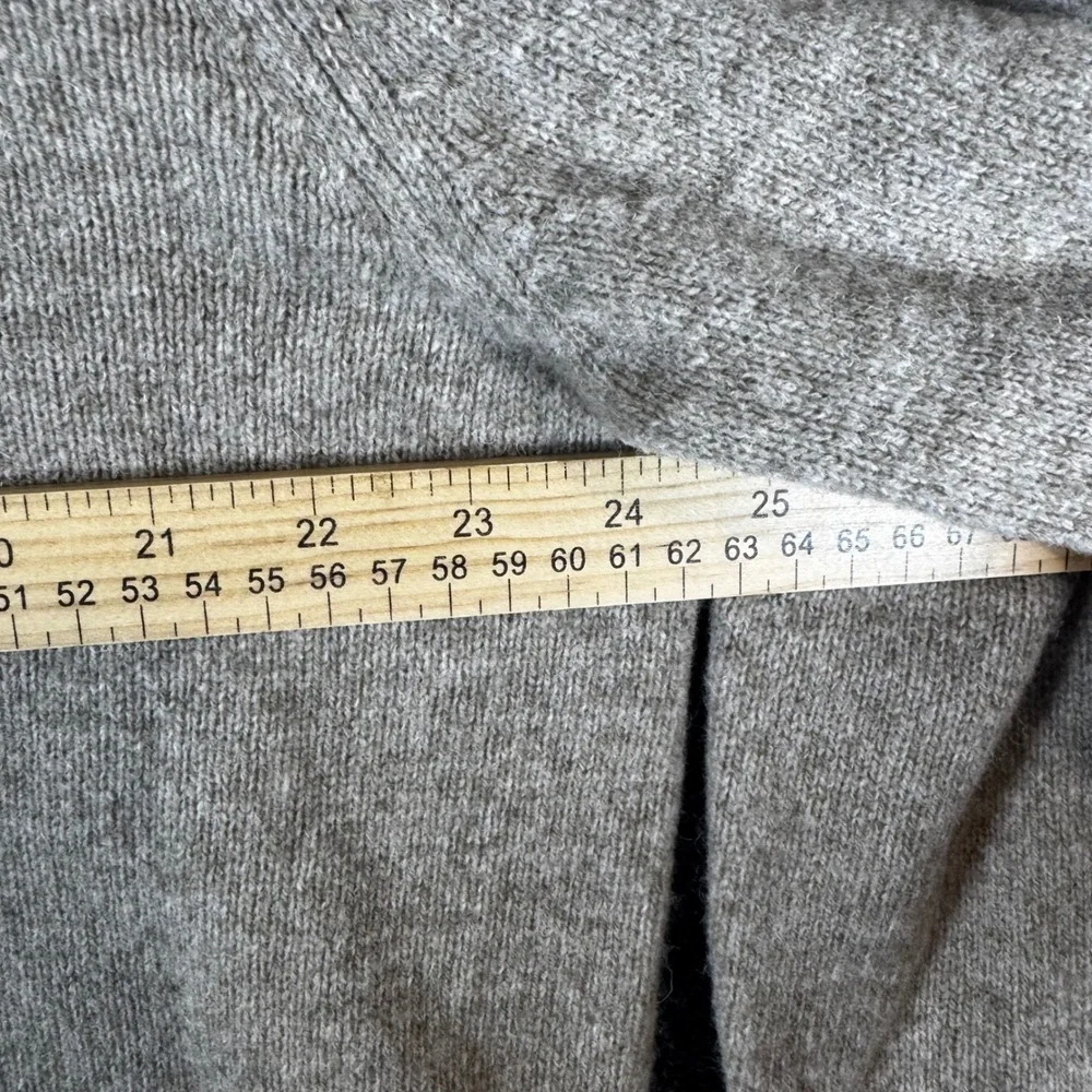 J. Crew Mens XL Lambswool Quarter Zip Sweater Tan Beige Heathered Mock Neck Knit
